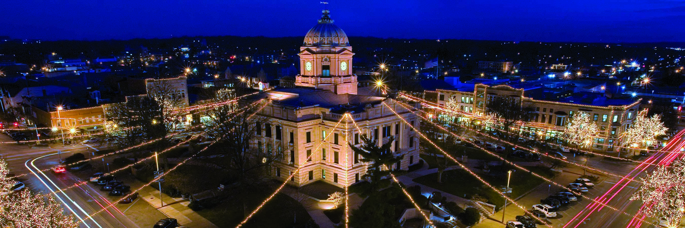 Monroe County canopy of lights